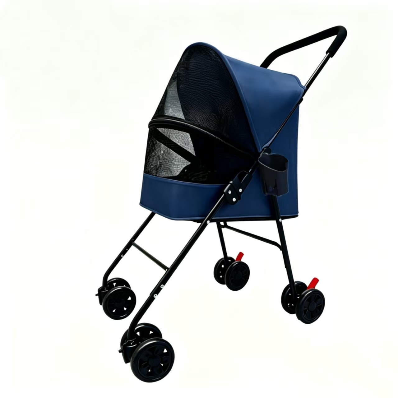 Cochecito Plegable para Mascotas de Metal, Plegable, para Exteriores