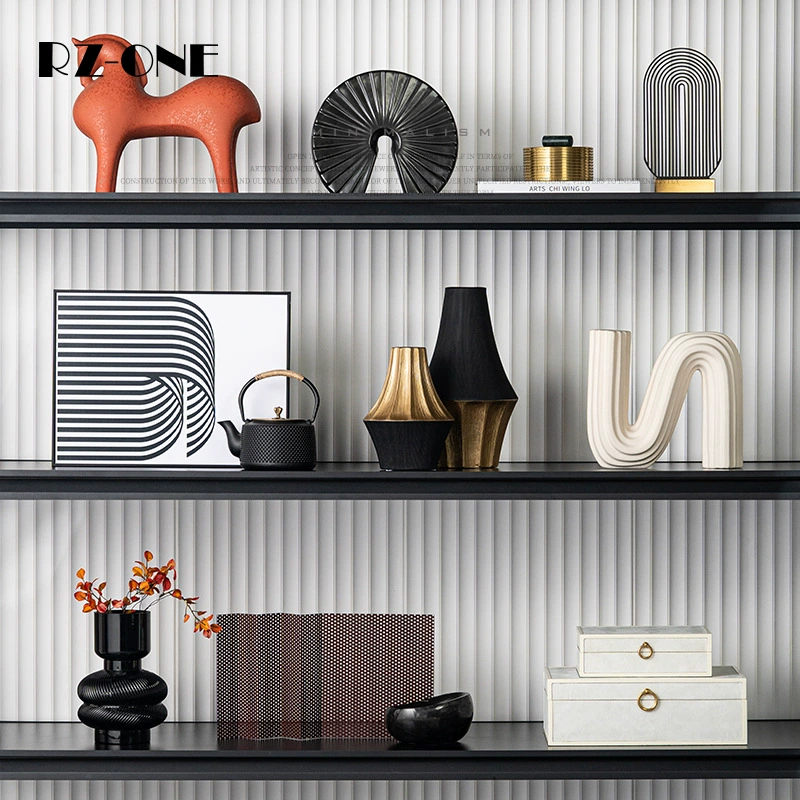 Ceramento Тринадцать современных минималистских винных шкафов с открытой сеткой керамических украшений