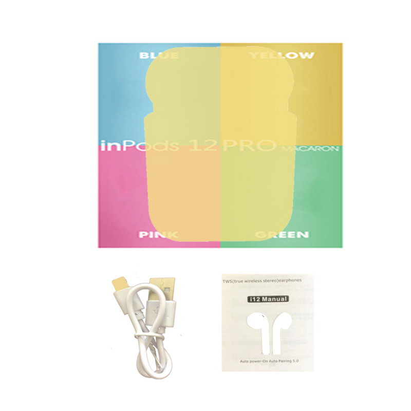 I12 auriculares Bluetooth TWs auriculares inalámbricos macaron pro4/pro6 auriculares Bluetooth J6 transfronterizos