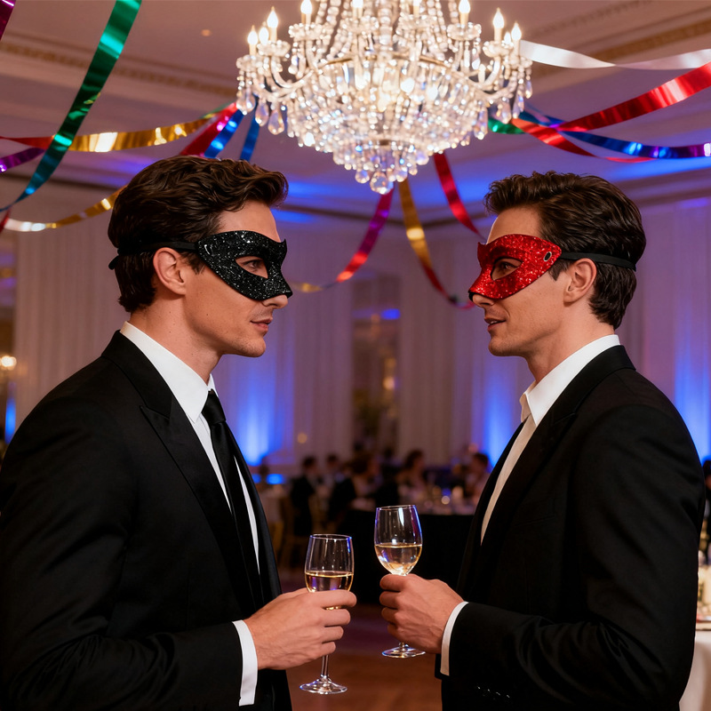 Máscaras falsas de mitad de cara máscaras de fiesta privada máscaras de Halloween máscaras de fiesta máscaras de película máscaras de vestir