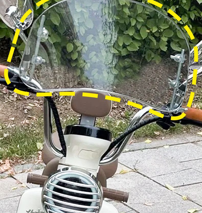 Electric Vehicle Windshield Modification Retro Front Windshield Suitable for Niu Aima Modified Windshield Universal