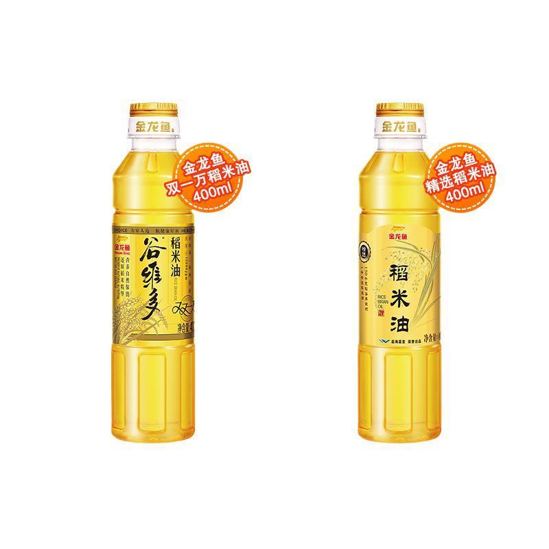 金龙鱼油米组合 食用油400ML稻米油大米500G礼盒 伴手礼批发包邮|undefined