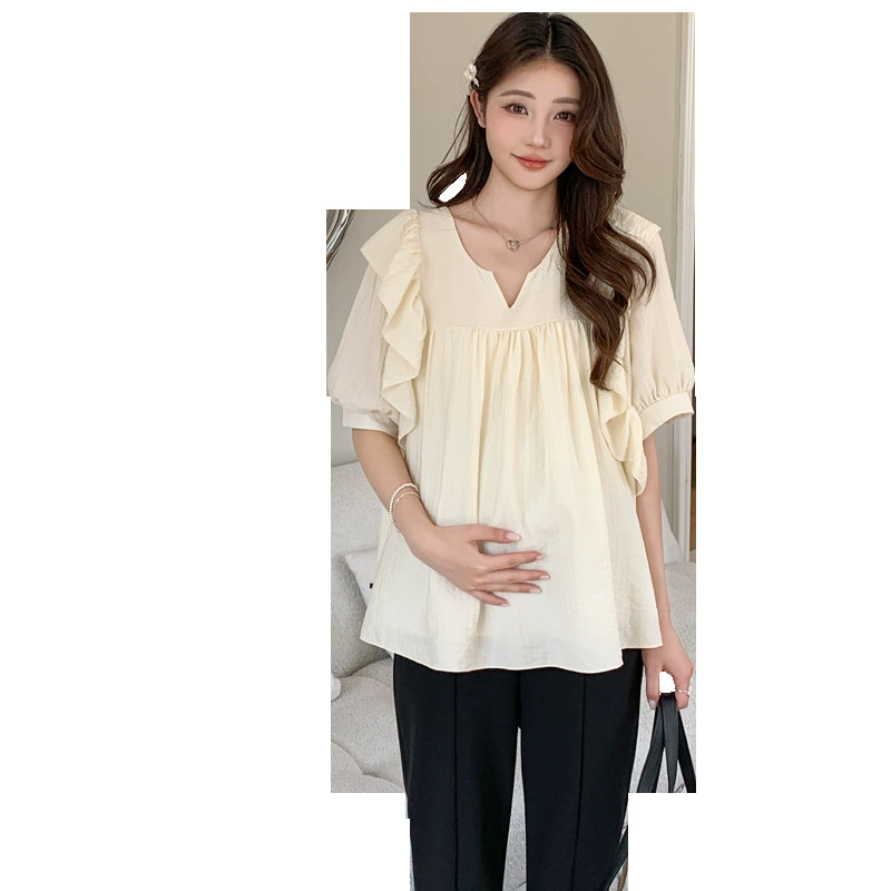 Милая летняя одежда для беременных, кукла, брюки, новая коллекция, завязка на кулиске.