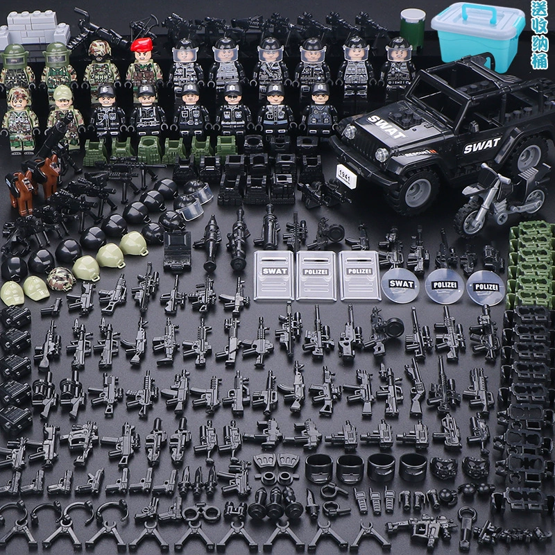 Конструктор с минифигурками (Lego) — военные и полиция, солдаты, техника и аксессуары, наборы