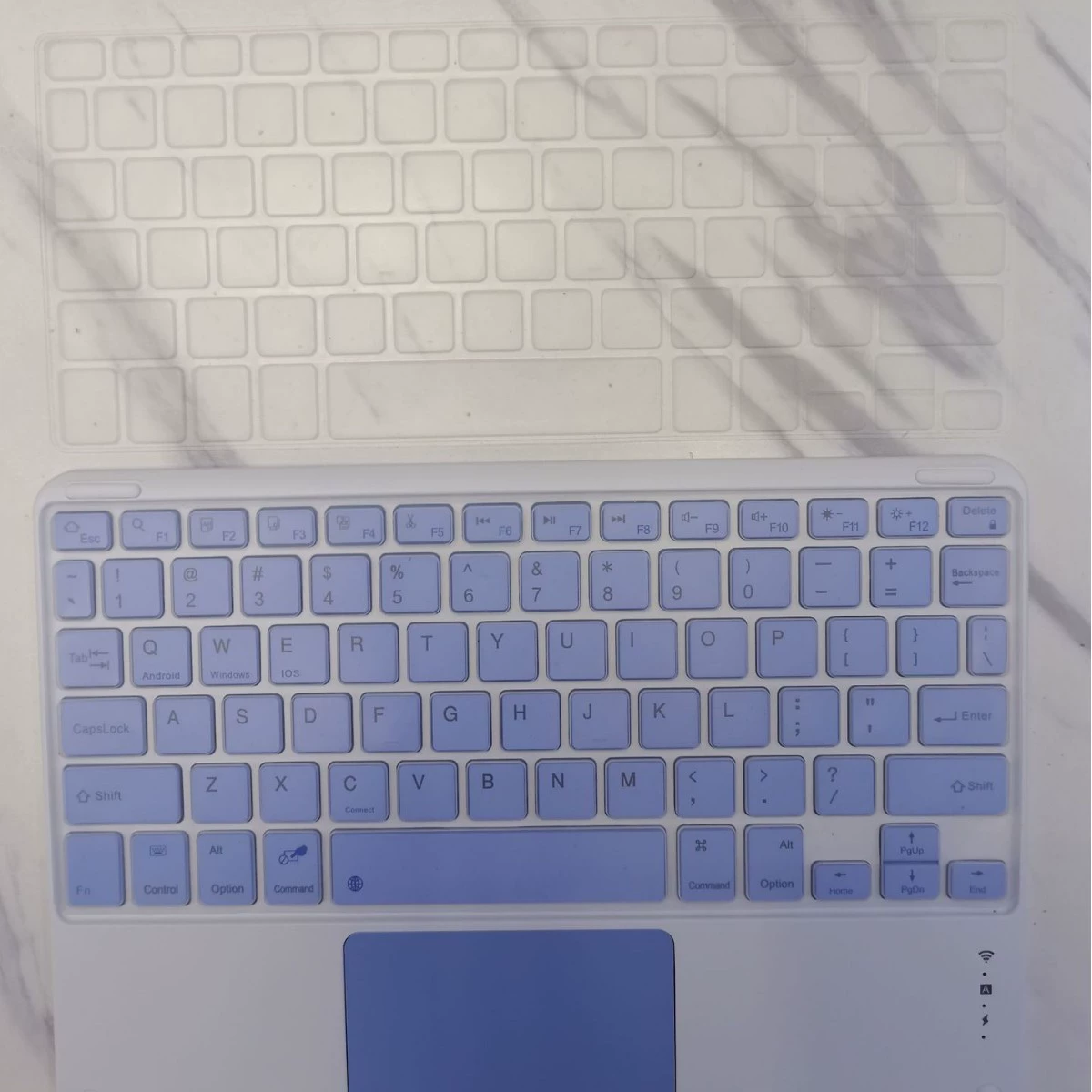 Силиконовая совместимая клавиатура, 10 дюймов, Bluetooth