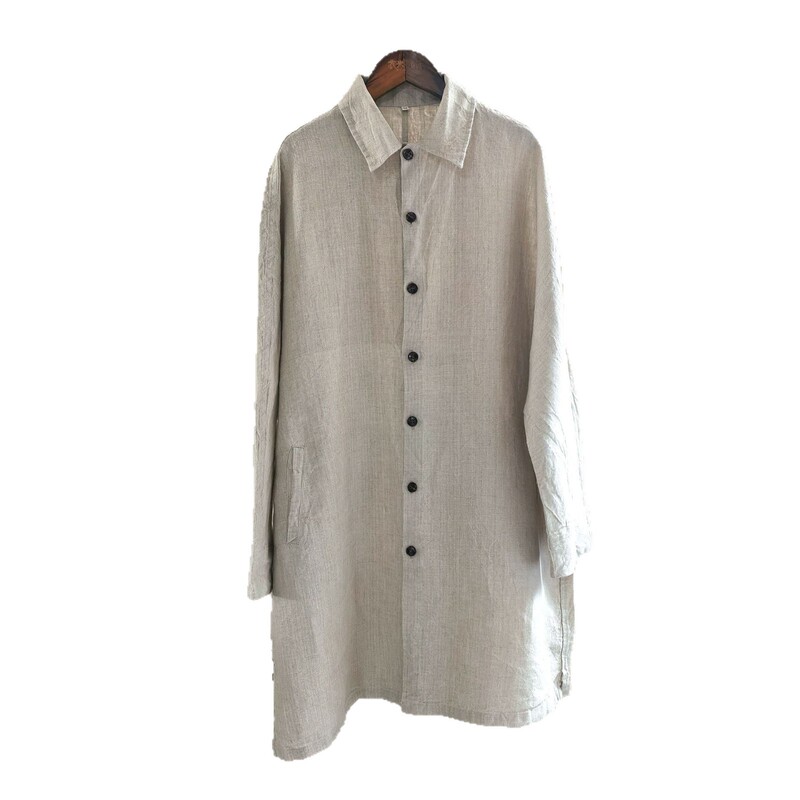 150-pocket improved version of the linen double-layer windbreaker, a mid-length women’s coat 150-pocket improved version of the linen double-layer windbreaker, a mid-length women’s coat