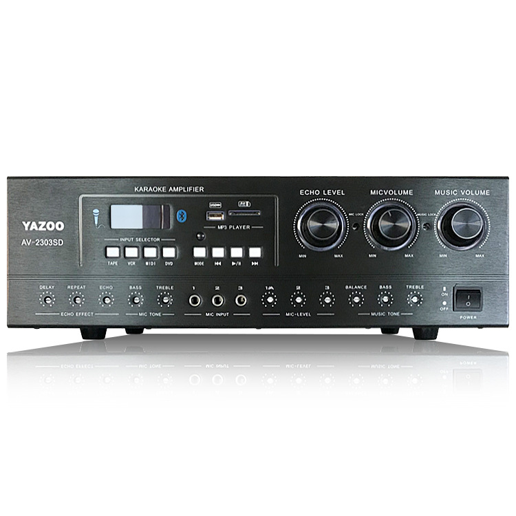 Al por mayor personalizado profesional KTV tarjeta paquete altavoz amplificador de potencia trasera HIFI Bluetooth amplificador de potencia digital