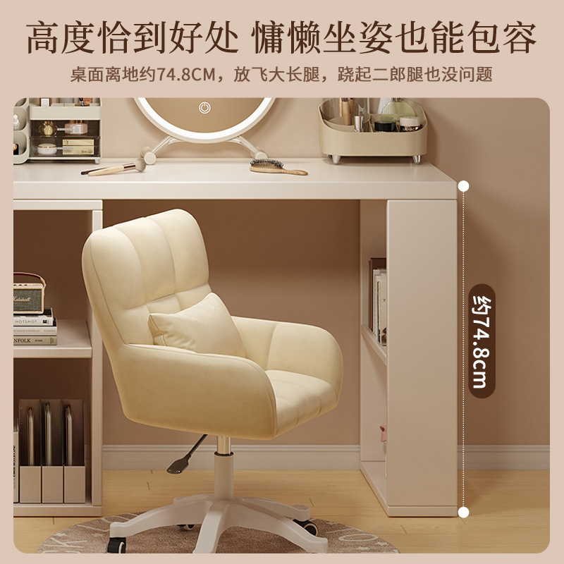 Escritorio de computadora esquina estantería para el hogar escritorio integrado dormitorio de niñas escritorio de aprendizaje en forma de L mesa de cola retráctil