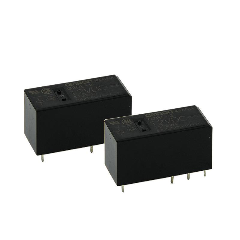原装欧坶龙小型继电器G2RL-2-DC12V 8脚8A家用电器继电器