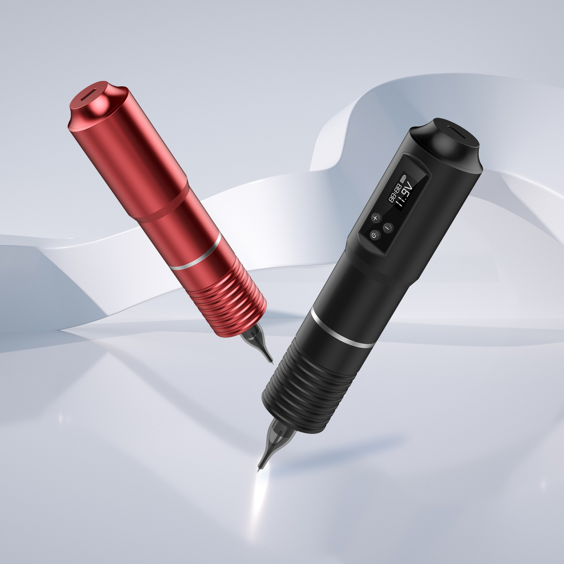 Tuffking máquina de tatuaje inalámbrica pluma de batería motor todo en uno pantalla LED de alta definición herramienta de máquina de tatuaje transfronteriza