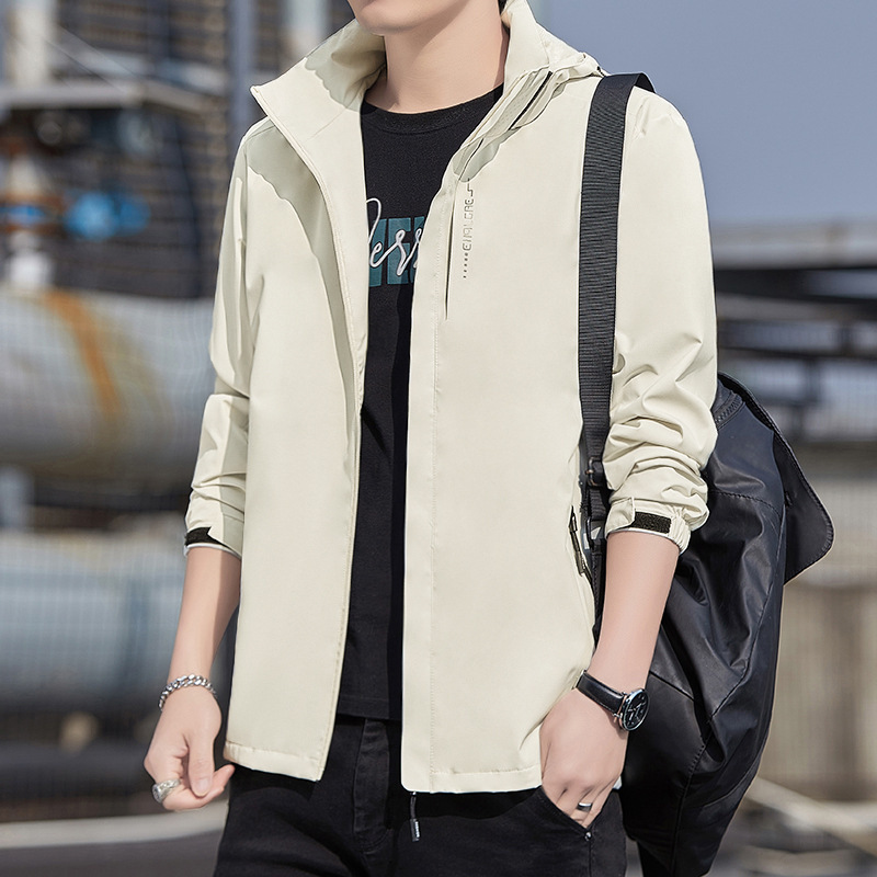 Chaqueta deportiva para hombres 2024 primavera nueva moda casual vestir impermeable chaqueta al aire libre ropa de hombre image 12