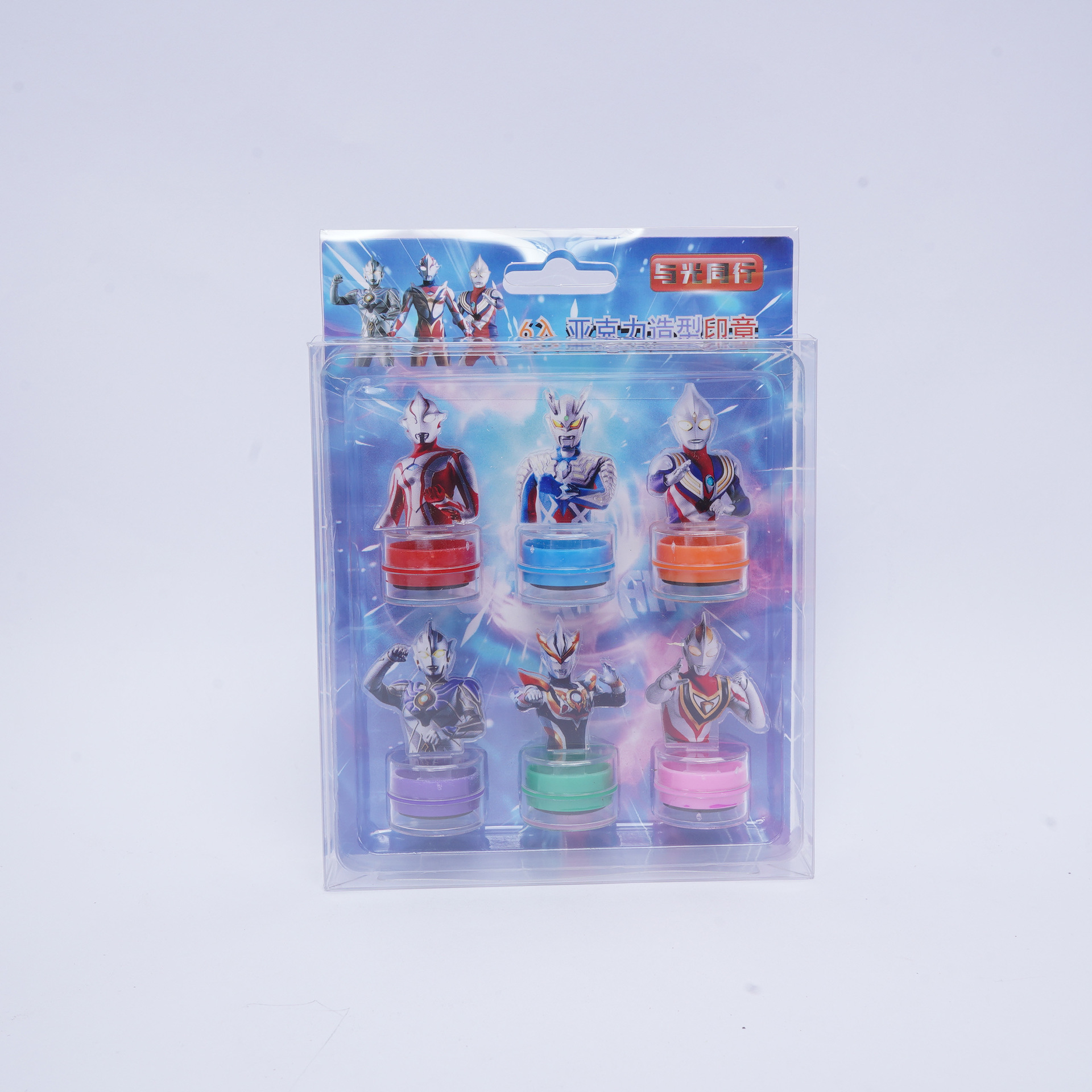 울트라맨 아크릴 스탬프 6개 세트