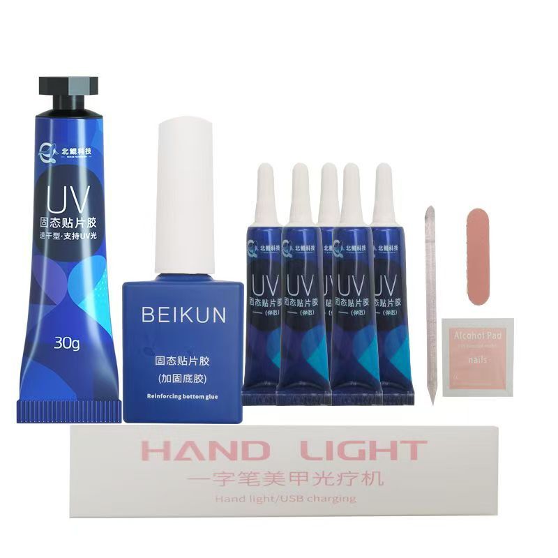 Beikun Technology Solid Patch Glue Wearable Nail Special Manicure Adhesive Long-Lasting and Strong 30g Diamond Waterproof