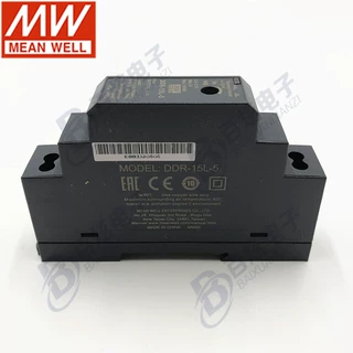 台湾明纬DDR-15L-5 15W18~75V输入5V输出 DC转DC 导轨型开关电源