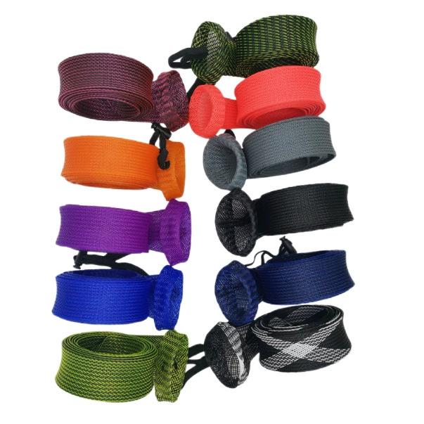 Чехол для удочки, защитный чехол для удочки, специальный защитный чехол, экологически чистый, многоразовый тканый сетчатый чехол, прочный, защита от спутывания, сетка для проводов