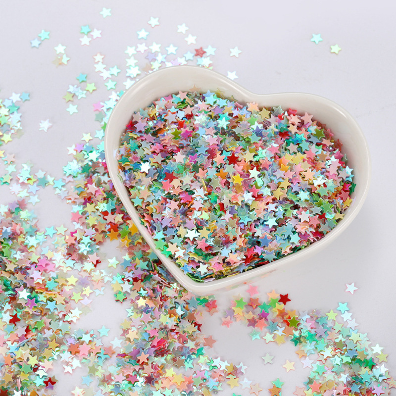 Mini Star Nail Art, Clothing, Jewelry Sequins, 22 Colors, Five-Pointed Star Ab Color Sequins, 10 Grams, DIY Hair Accessories