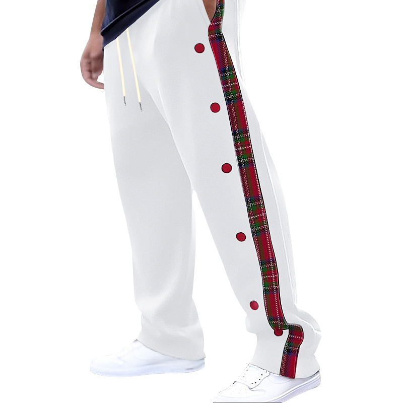 Nuevo comercio exterior transfronterizo nuevo estilo americano hombre botón de botón a placas pantalones casuales transfronterizos pantalones al aire libre para hombres