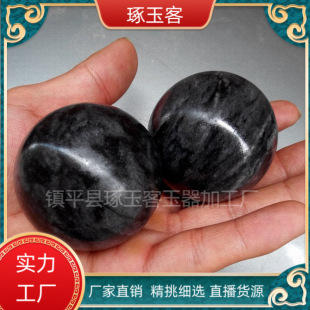 Henan Manufacturer Wave Fitness Ball Handball Jade Craft Gift Wholesale Jade Ball Wholesale