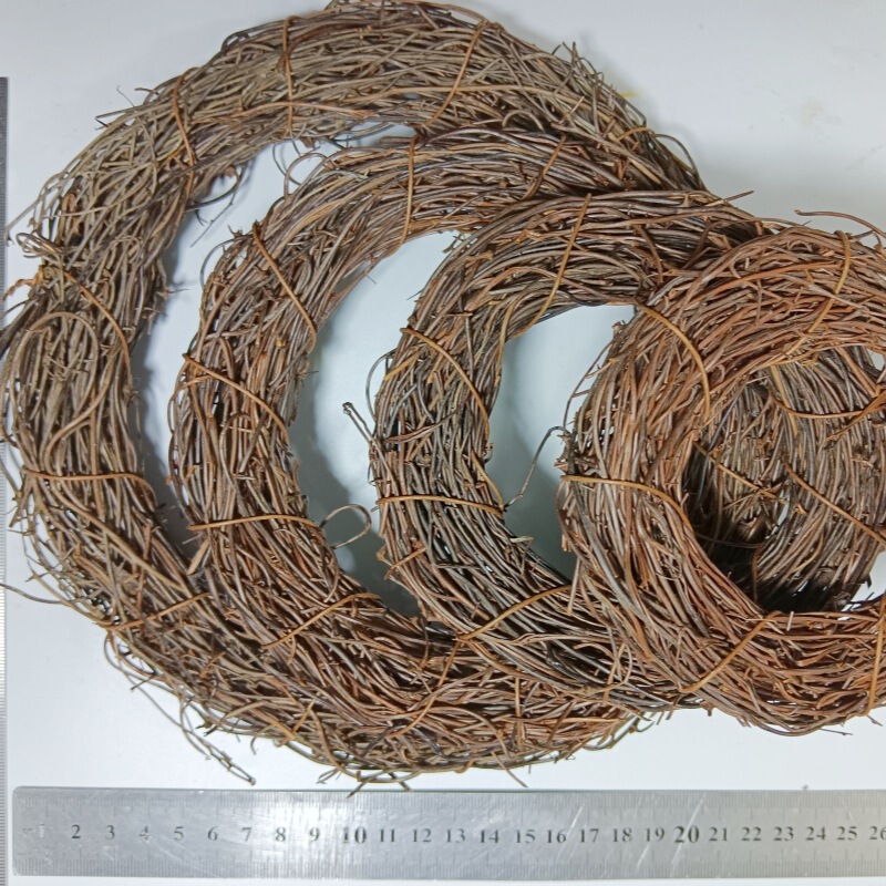 Toad Vine Ring Decoration 16inch Vine Rings Christmas Easter Round Wreath Black Vine Handmade DIY Halloween