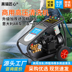 本物の黒猫職人技業務用洗車機家庭用220V高圧水鉄砲ハイパワー洗車農場洗浄機