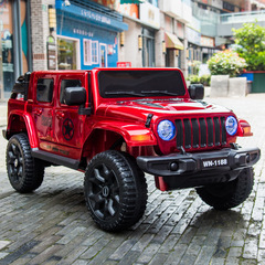 Children's Electric Car, Seating for Two, Four-Wheel Remote Control, for Boys and Girls, Baby Baby All-Terrain Vehicle, Pickup Truck Toy Car