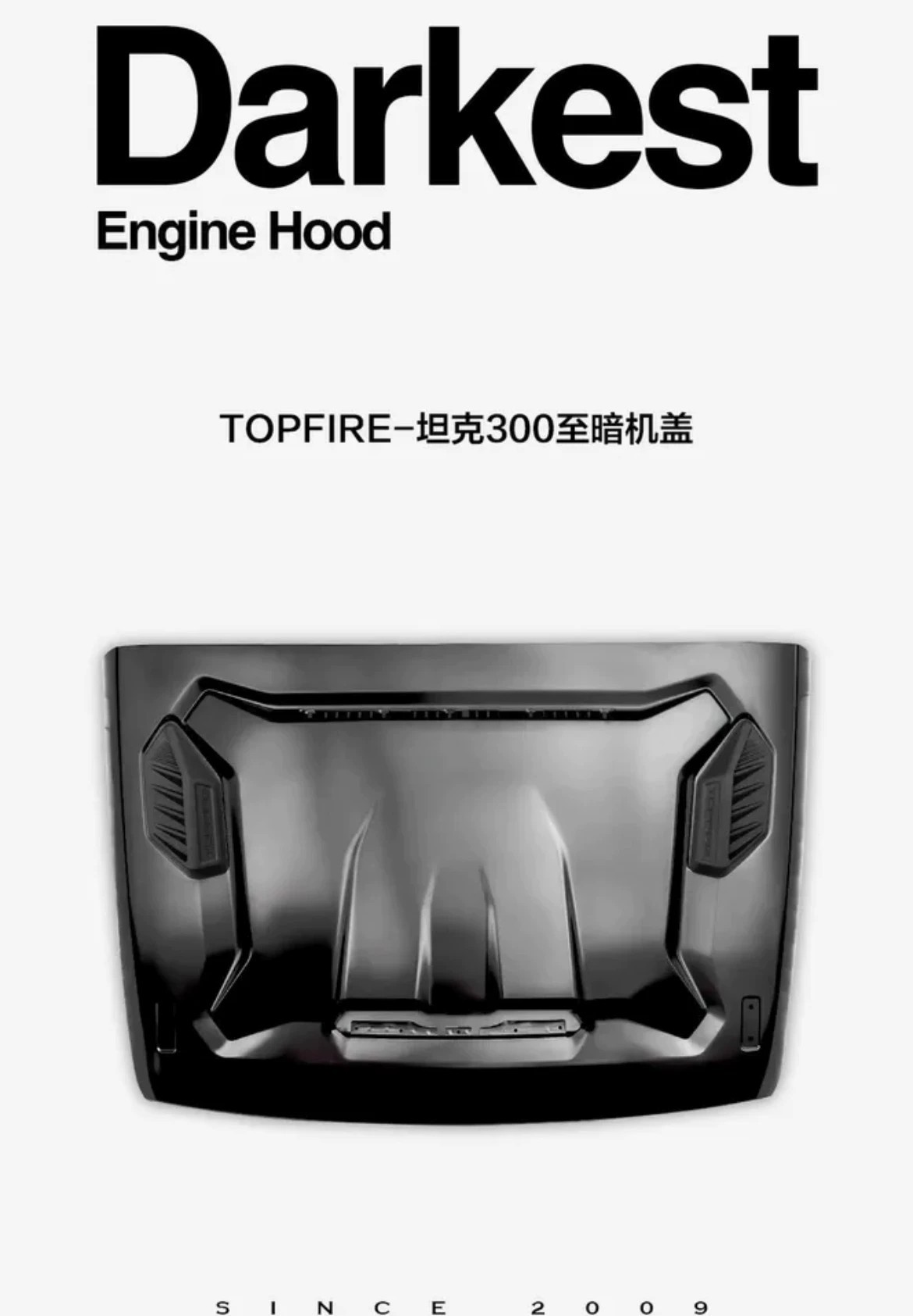Tank 300 Dark Edition Kit TOPEFIRE Dark Edition Front Grille Dark Edition Front Bumper Rear Bumper Hood Wheel Arches