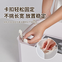 Japanese-style desktop storage box stacking auxiliary kitchen cabinet right-angle storage frame support frame can be stacked with buckles