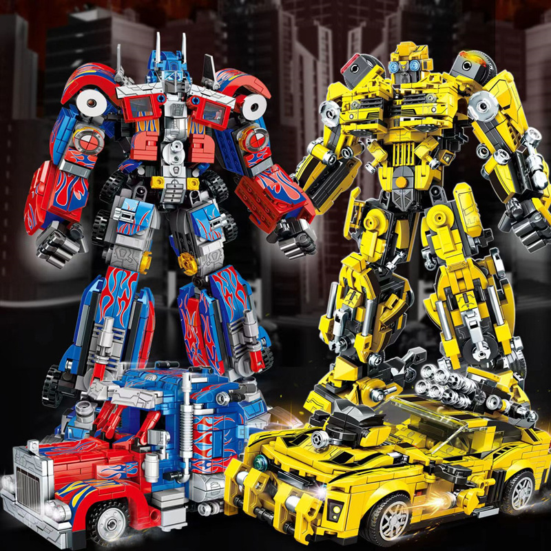 Compatible with Lego Blocks, Gundam Transforming Robot, King Kong Mecha Assembly Toy, High-Difficulty Gift for Boys on Children's Day