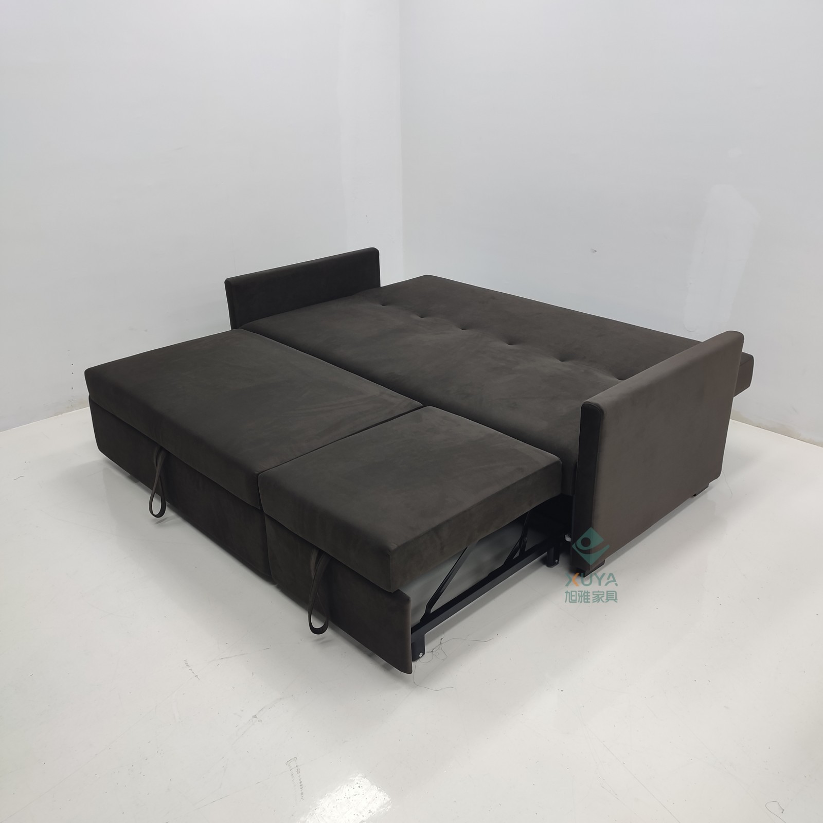Sofá cama plegable de tres segundos, sofá cama de seda de seda de alta tecnología, sala de estar, apartamento plegable