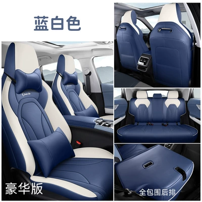 Seat Cover, Modelə uyğun (Original) oturacaq örtükləri - blue-and-white-deluxe-edition-remarks-model-year