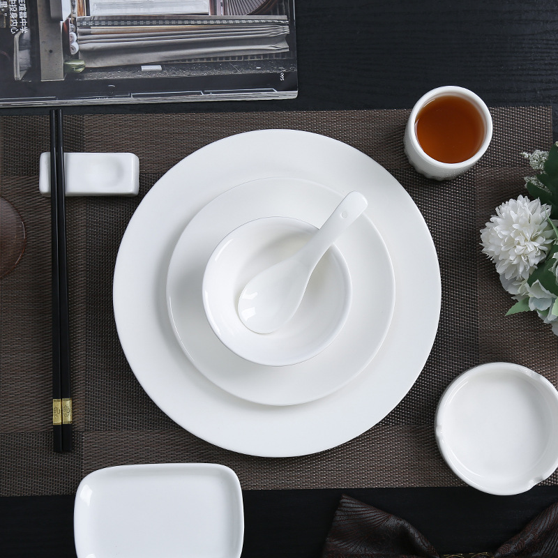 Tableware for hotel, ceramic set for living room, spoon