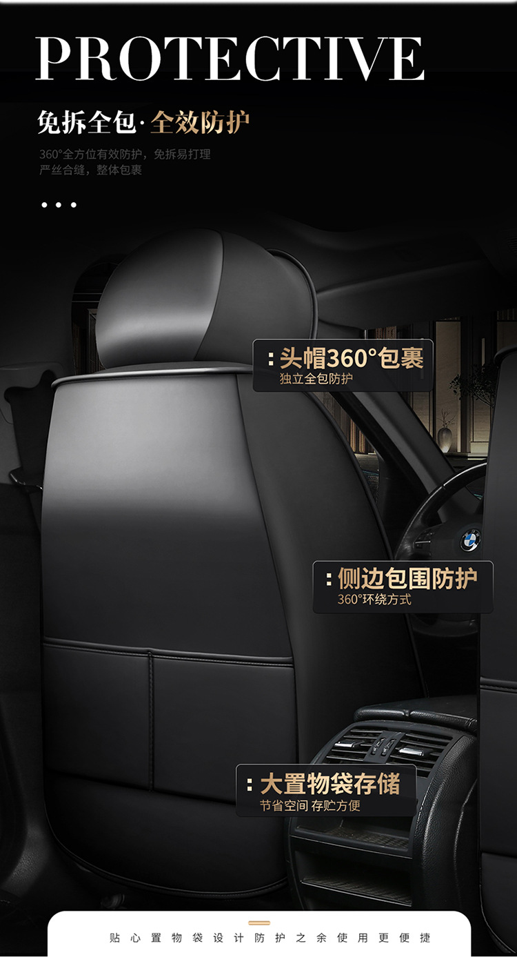 22 new all-inclusive leather Four Seasons cushion car seat cushion cushion seat cover physical store wholesale Amazon export