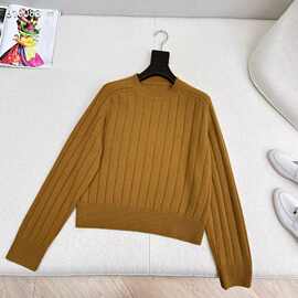 2025秋冬新款 优雅百搭 简洁大气 老钱风穿搭羊绒羊毛圆领毛衣