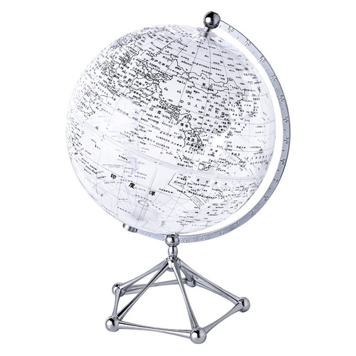 Golden Globe Transparent HD Earth Globe 20cm Large Student Teaching Globe Gift Decor Wholesale