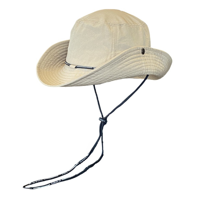 Gran gorro de brillo para mujeres primavera y verano vaqueros occidentales sombrero de pescador sombrero de montaña al aire libre sombrero de pesca para hombres sombrero de sombrero de sol