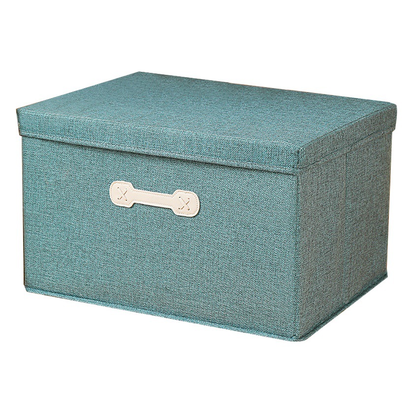 Caja de almacenamiento plegable de algodón y lino caja de almacenamiento de tela caja de almacenamiento de cajón caja de almacenamiento japonesa fabricante en stock al por mayor