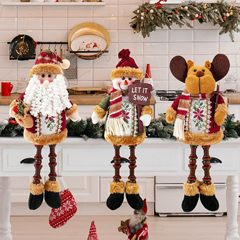国境を越えたクリスマス老人雪だるまヘラジカ珠脚クリスマス人形クリスマス人形装飾クリスマス装飾