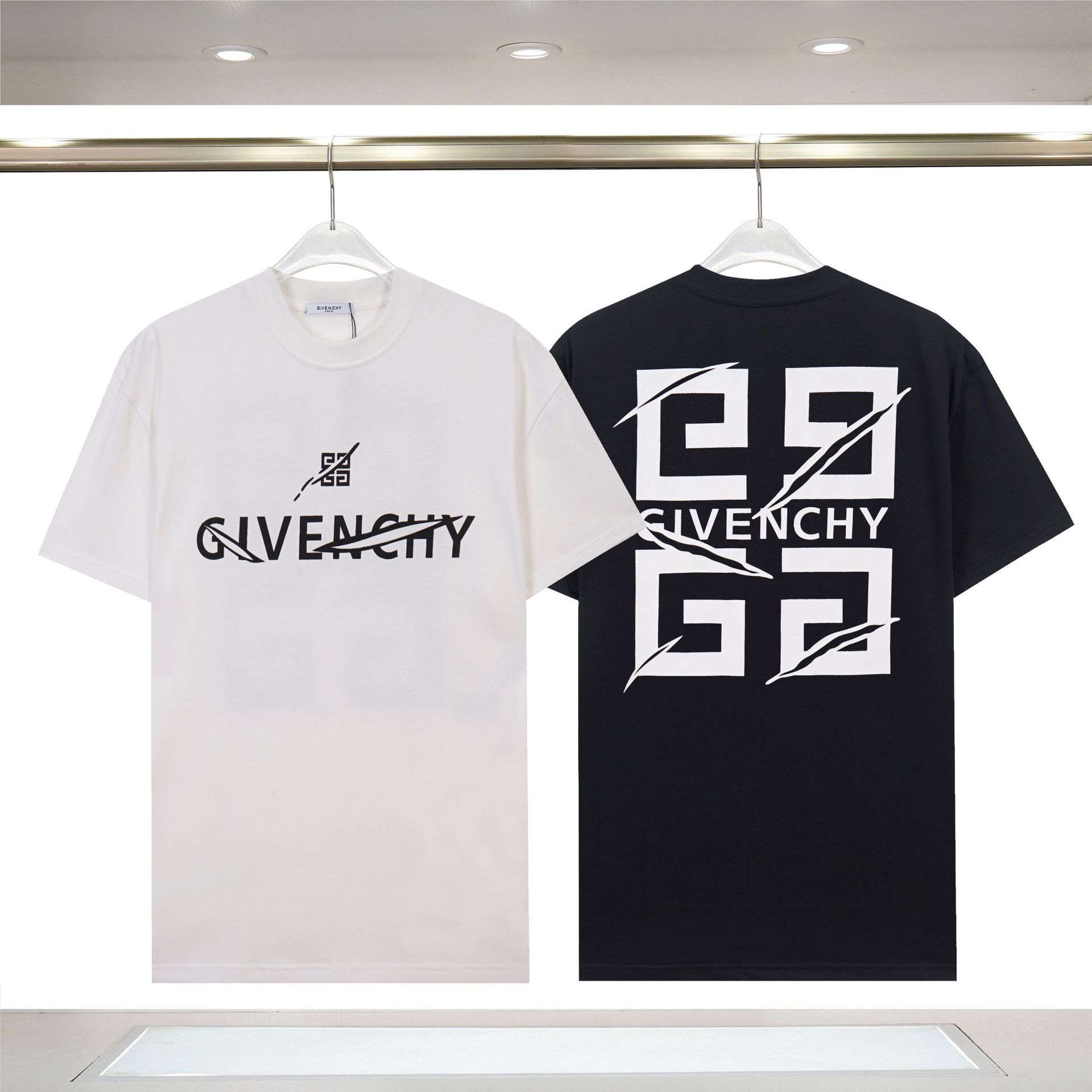 Amiri Cross-Border New AMIRI Letter Logo Hot Drilling Craft para hombres y mujeres camisetas de manga corta sueltas