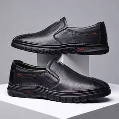 Casual business leather shoes men's British style 2023 new texture trend slip-on leather shoes casual men's shoes wholesale