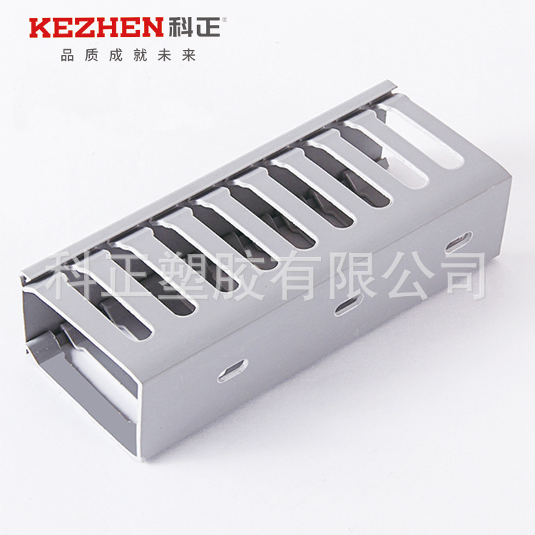线槽 开口灰色机电柜线槽 电箱电线整理布线槽 工业U型 pvc行线槽