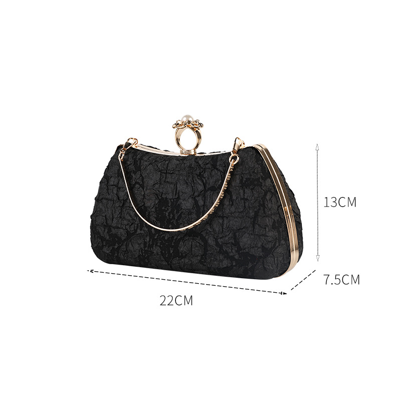 Bolso de noche de diamantes de imitación nuevo bolso retro cheongsam bolso de cadena elegante de moda todo fósforo fabricantes de comercio electrónico transfronterizo