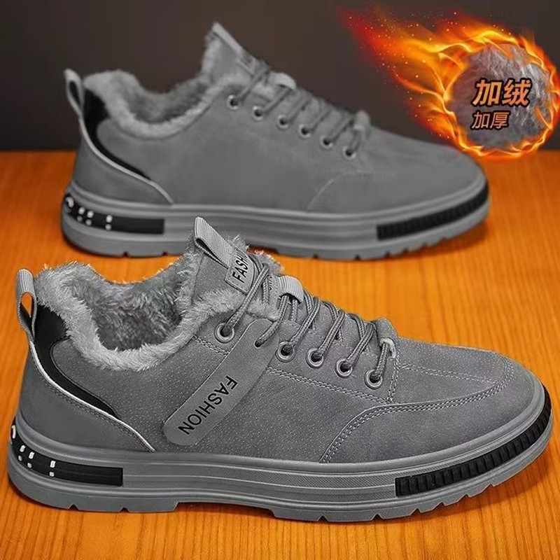 Zapatos de hombre 2026 sitio de construcción de invierno seco cuero impermeable, antideslizante y resistente al desgaste, zapatos de herramienta a prueba de frío, calentamiento y algodón