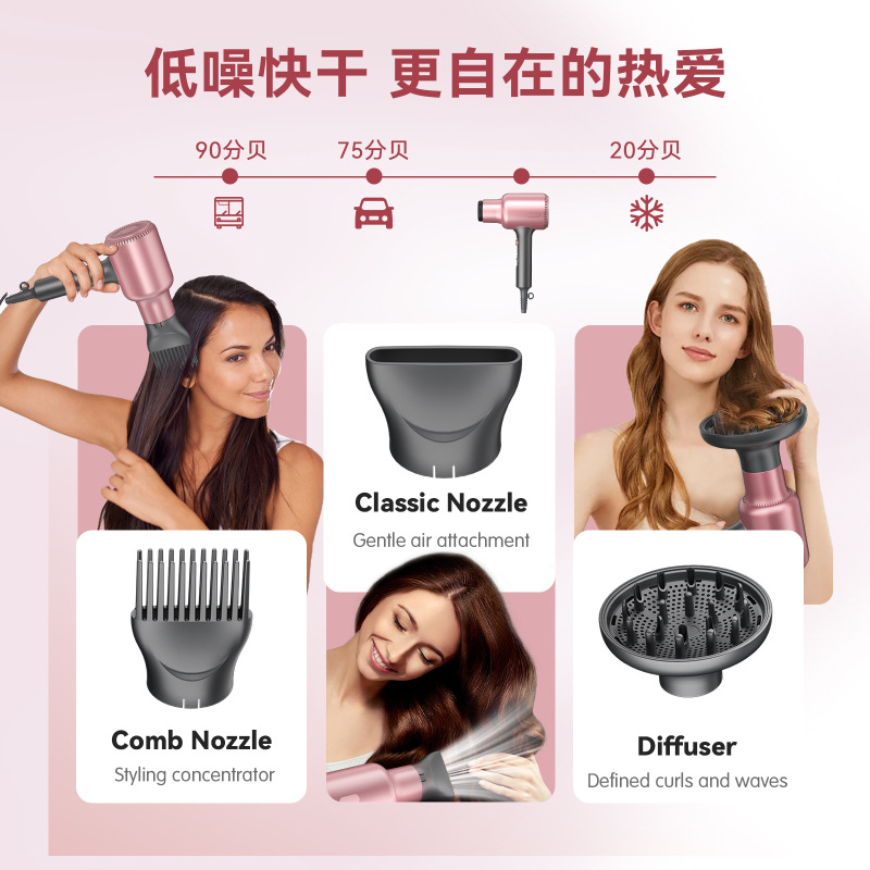 国境を越えた新しいヘアドライヤー、強風、恒温ヘアケア、寮用ヘアドライヤー、ハイパワーヘアサロンヘアドライヤー卸売|undefined
