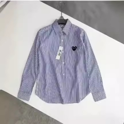 Chuanjiu Love Play Summer Sunscreen Mosaic Red Heart Black Heart Smiley Face Long Sleeve Short Sleeve Men's and Women's Striped Shirt