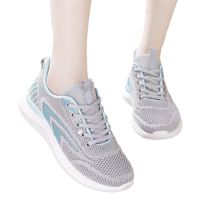 Nuevos zapatos de mujer al aire libre de moda zapatos para correr ligero de fondo suave transpirable estudiante zapatos para correr al por mayor de fondo grueso zapatilla de deporte de las mujeres