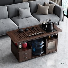 移動小茶桌家用陽台茶車燒水壺一體茶水櫃帶輪茶邊幾功夫茶盤茶台