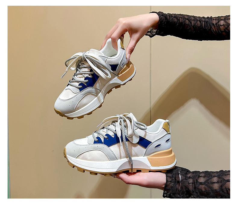 Damen-Freizeitschuhe, Wanderschuhe, Turnschuhe, synthetisches, langlebiges, gepolstertes, leicht zu reinigendes Schuhwerk_voghion.com