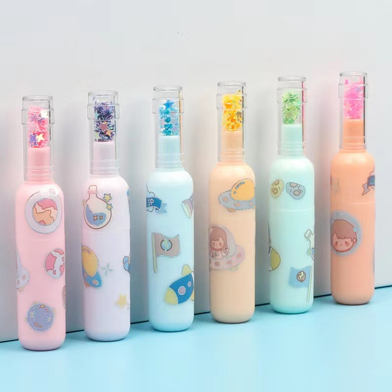 6080 botella de deriva rotulador estudiante diario pluma marcador lindo dibujos animados Etiqueta de dibujos animados botella de vino rotulador