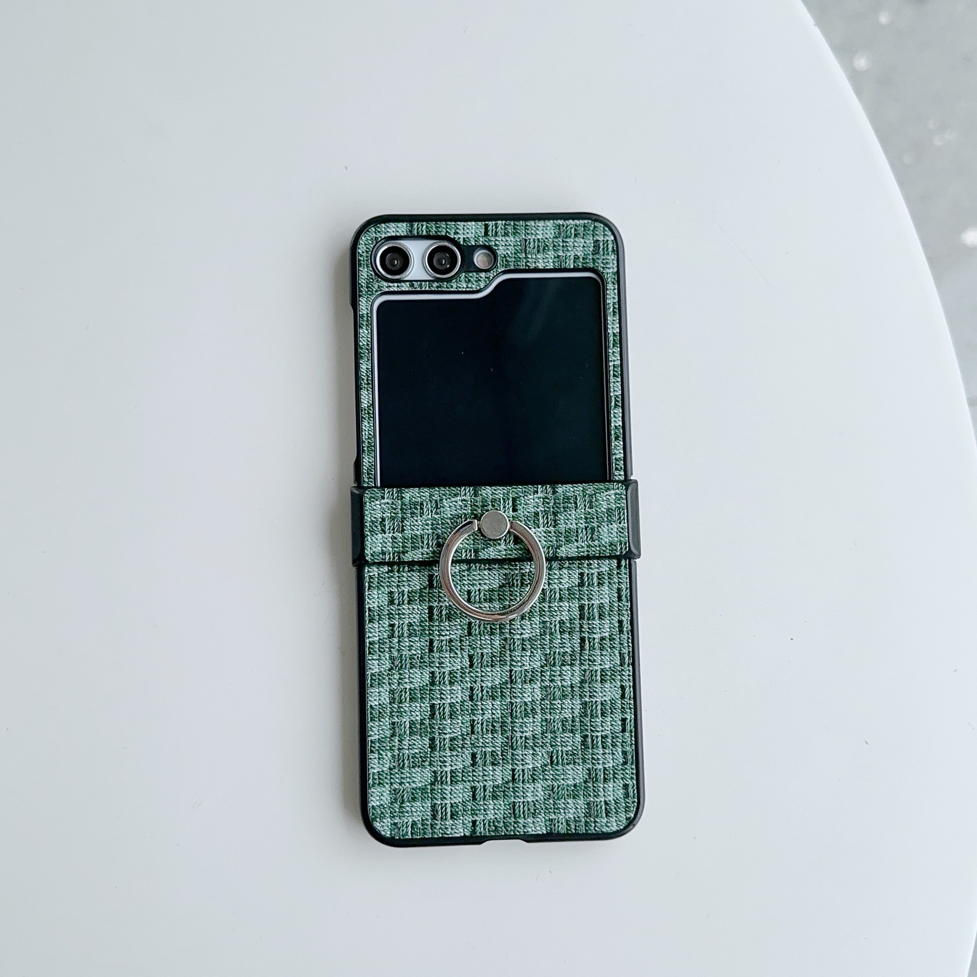 Coque samsung z flip 4 avec anneau support léopard_voghion.com
