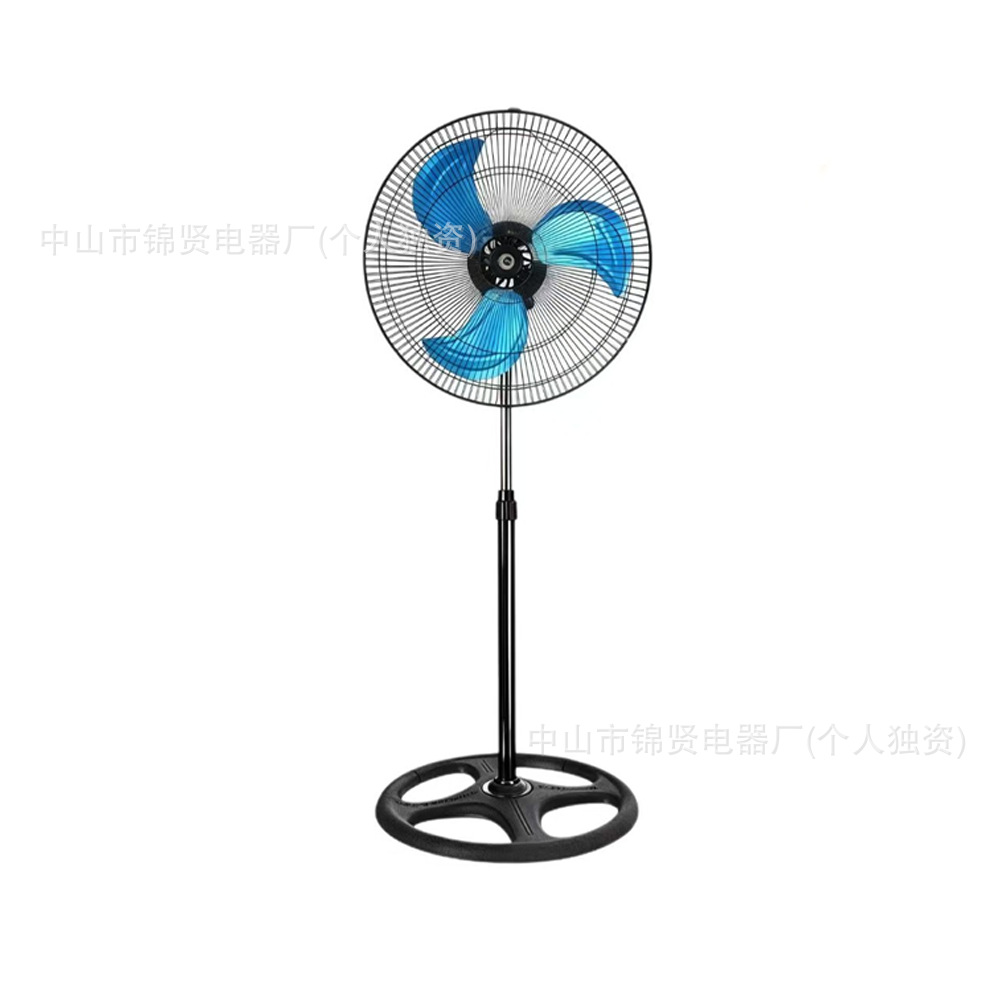 Ventilador eléctrico, ventilador de pie, oscilable, montable en pared, ajuste de múltiples velocidades, ventilador de pie de 18 pulgadas tres en uno de alta potencia.